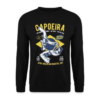 Arts martiaux capoeira arts martiaux brésiliens - Sweat-shirt Unisexe - noir - Devant - Alina (178cm) & Michal (187cm)