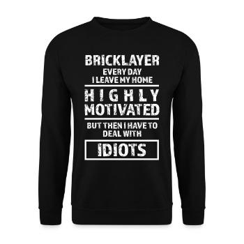 mason - Unisex Sweatshirt - black - Front - Alina (178cm) & Michal (187cm)