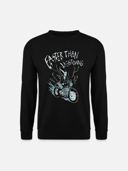 faster than lightning - Unisex Pullover - Schwarz