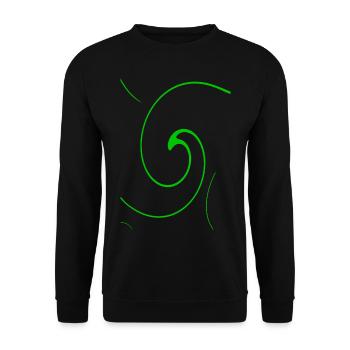 Neon Spirale - Unisex Pullover - Schwarz - Vorne - Alina (178cm) & Michal (187cm)