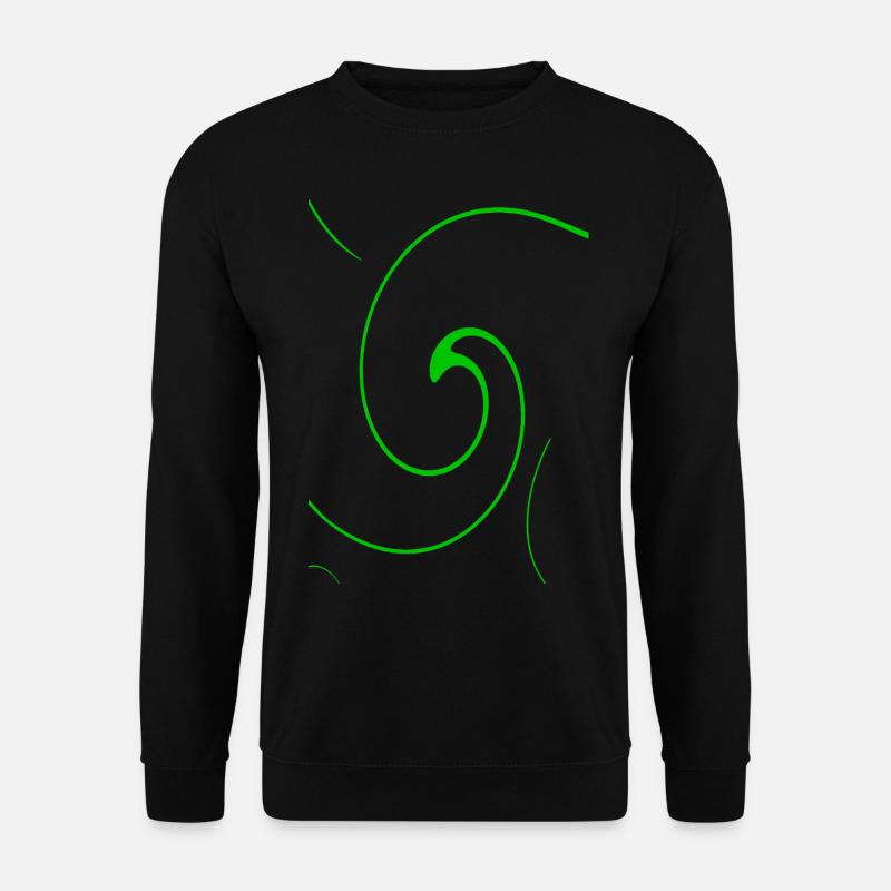 Neon Spirale - Unisex Pullover - Schwarz