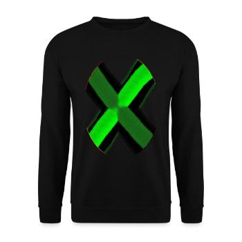 Neon Schwarz X - Unisex Pullover - Schwarz - Vorne - Alina (178cm) & Michal (187cm)