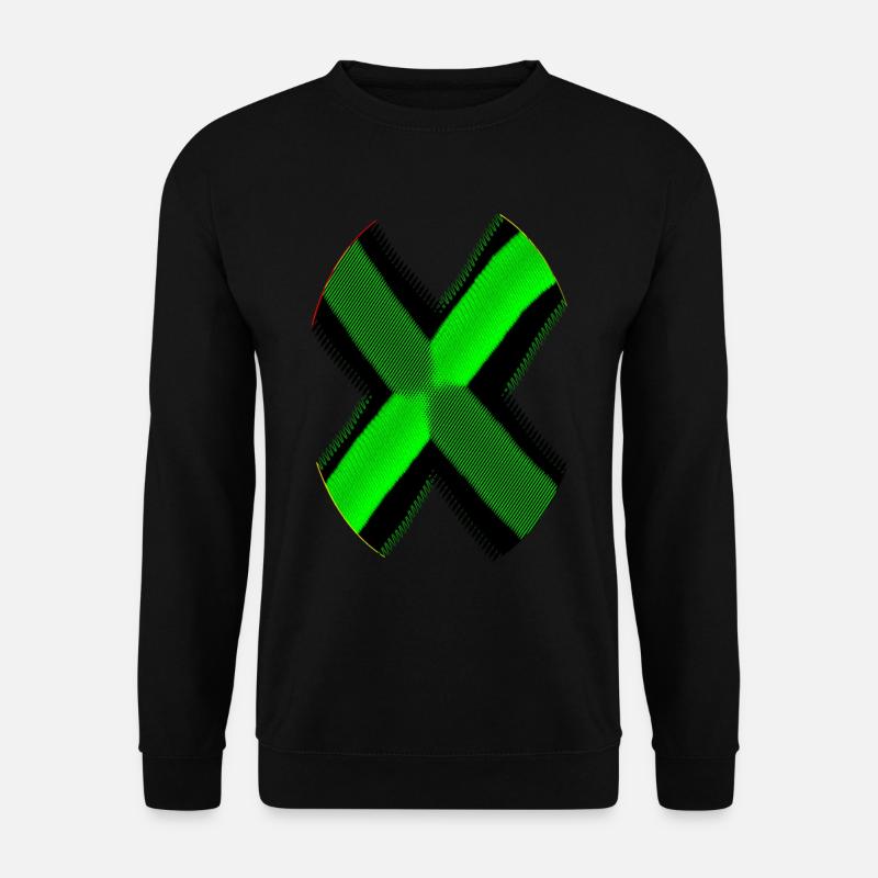 Neon Black X - Unisex Sweatshirt - black