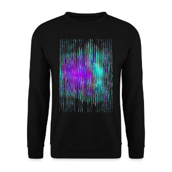 Invert sound waves - Unisex Sweatshirt - black - Front - Alina (178cm) & Michal (187cm)