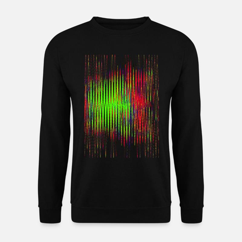 Schallwellen - Unisex Pullover - Schwarz