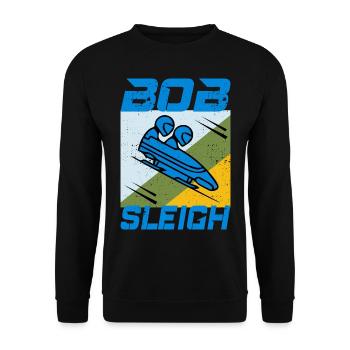 Bobsleigh Bobsleigh Racing Bobsleigh Sports d’hiver - Sweat-shirt Unisexe - noir - Devant - Alina (178cm) & Michal (187cm)