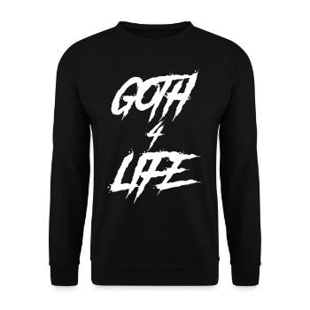 Goth Boy Clique Goth 4 Life - Unisex Sweatshirt - black - Front - Alina (178cm) & Michal (187cm)