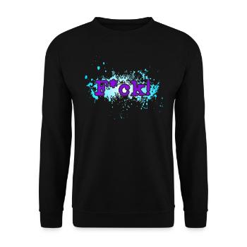 Fuck/F*ck - Unisex Pullover - Schwarz - Vorne - Alina (178cm) & Michal (187cm)
