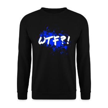 WTF - Unisex Pullover - Schwarz - Vorne - Alina (178cm) & Michal (187cm)