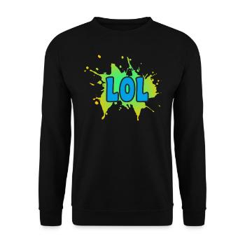 LOL - Unisex Pullover - Schwarz - Vorne - Alina (178cm) & Michal (187cm)