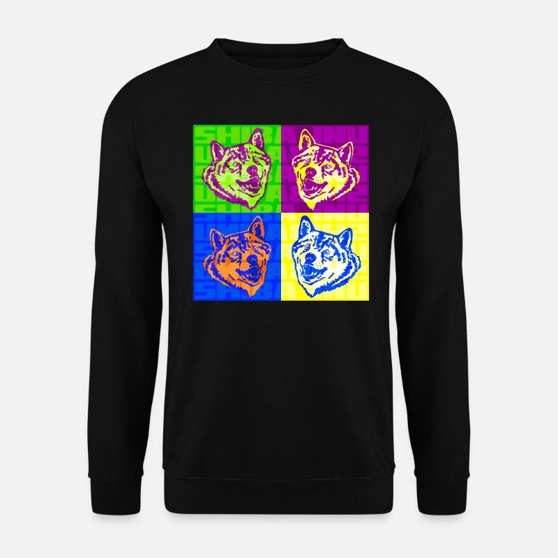 Shiba Inu Popart 1 - Unisex Pullover - Schwarz