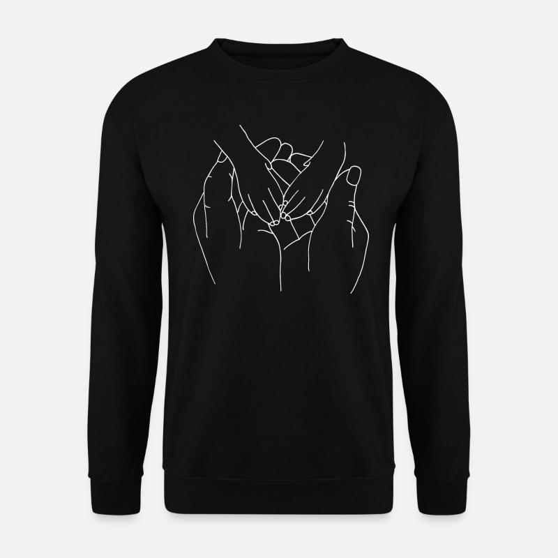 Hand mit Pfote - Unisex Pullover - Schwarz