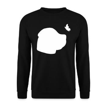 Boerboel Silhouette - Unisex Pullover - Schwarz - Vorne - Alina (178cm) & Michal (187cm)