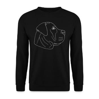 Boerboel - Unisex Pullover - Schwarz - Vorne - Alina (178cm) & Michal (187cm)