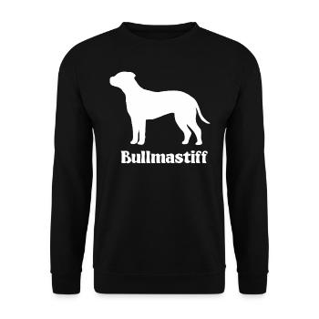 Bullmastiff Silhouette - Unisex Pullover - Schwarz - Vorne - Alina (178cm) & Michal (187cm)
