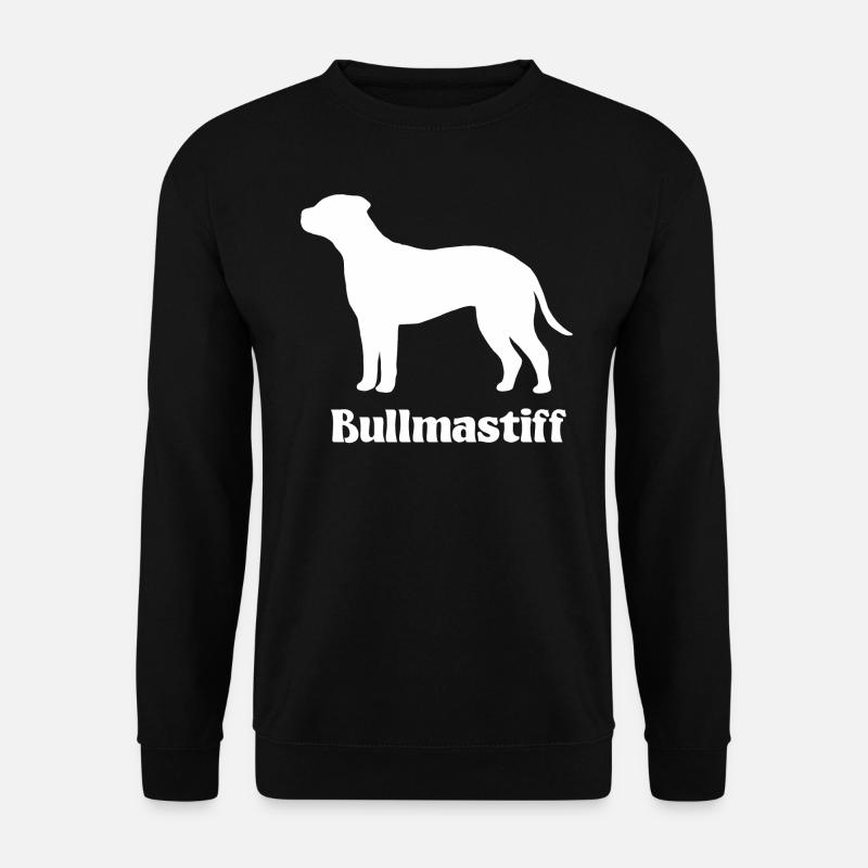 Bullmastiff Silhouette - Unisex Pullover - Schwarz