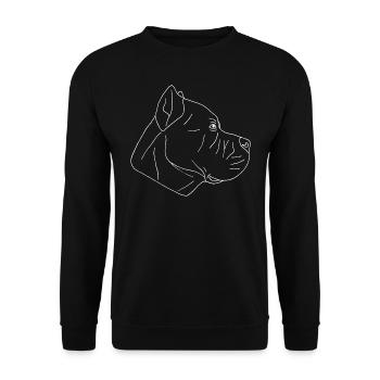Cane Corso - Unisex Pullover - Schwarz - Vorne - Alina (178cm) & Michal (187cm)