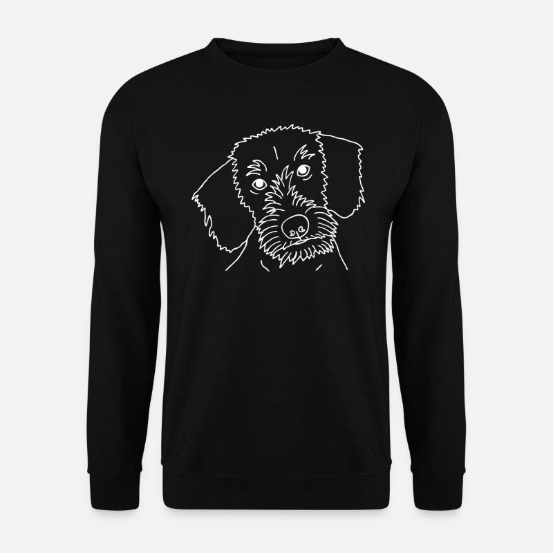 Rauhaardackel - Unisex Pullover - Schwarz