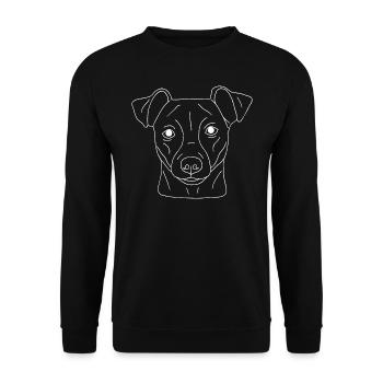 Jack Russell Terrier - Unisex Pullover - Schwarz - Vorne - Alina (178cm) & Michal (187cm)