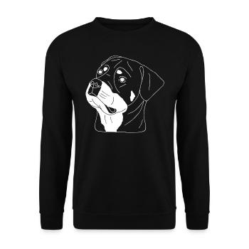 Rottweiler - Unisex Pullover - Schwarz - Vorne - Alina (178cm) & Michal (187cm)