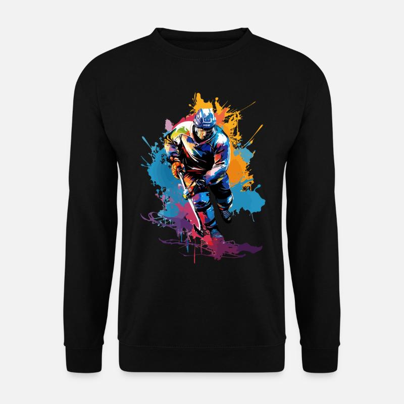 Eishockey Bunt - Unisex Pullover - Schwarz