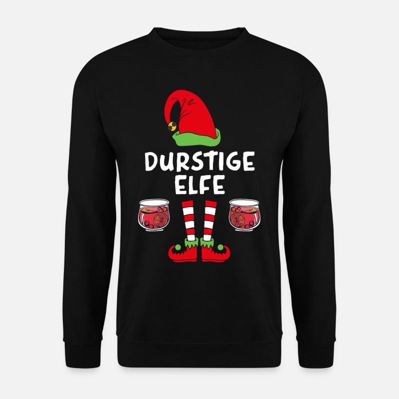 Thirsty Elf - Unisex Sweatshirt - black