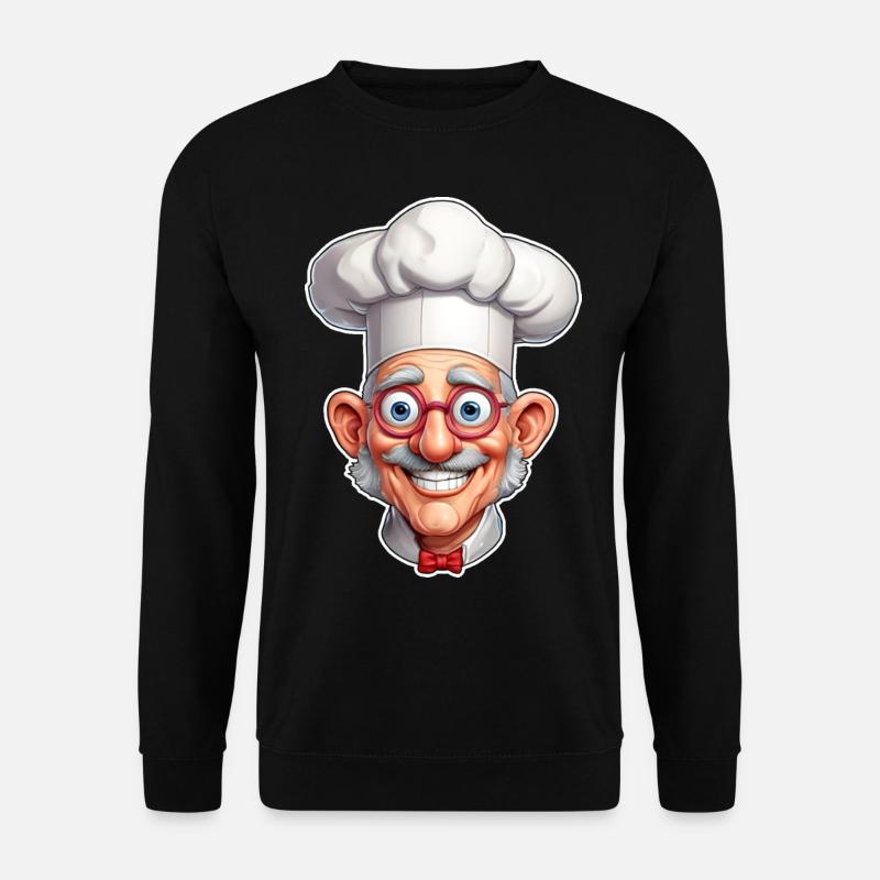 Verrückter Koch - Unisex Pullover - Schwarz
