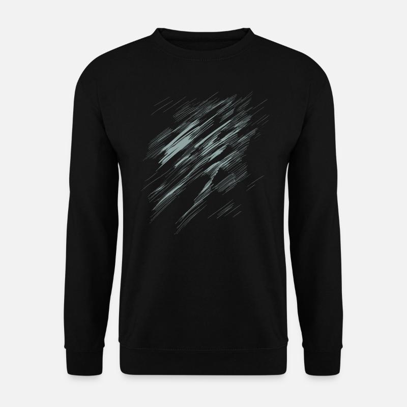 Hatching Background - Diagonal Structure - Unisex Sweatshirt - black