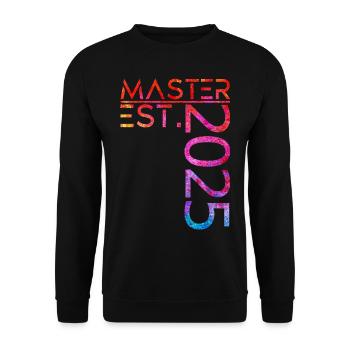 Master est. 2025 - Unisex Pullover - Schwarz - Vorne - Alina (178cm) & Michal (187cm)