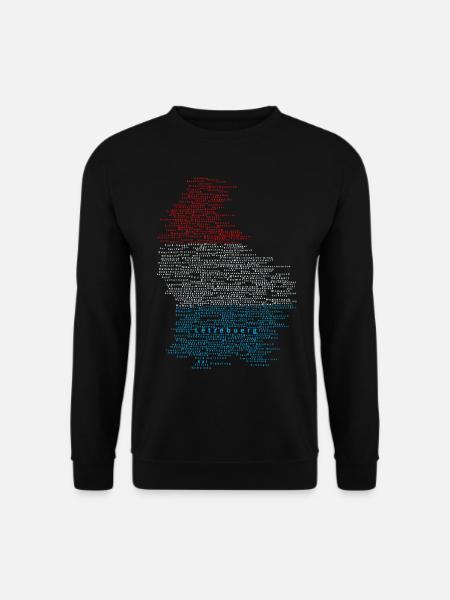 Lux Map Silhouette - Sweat-shirt Unisexe - noir