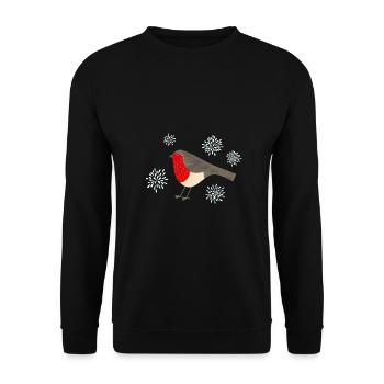 Robin - Unisex Sweatshirt - black - Front - Alina (178cm) & Michal (187cm)