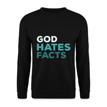 Atheist sayings | Atheism Religion Gifts - Unisex Sweatshirt - black - Front - Alina (178cm) & Michal (187cm)