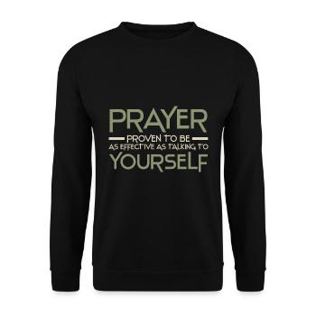 Anti Religion - Unisex Sweatshirt - black - Front - Alina (178cm) & Michal (187cm)