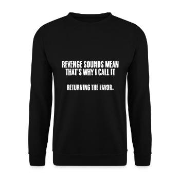 Retro Revenge Sounds Mean For A Socially Awkward - Unisex Pullover - Schwarz - Vorne - Alina (178cm) & Michal (187cm)