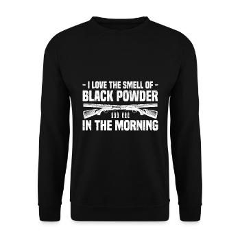 Muzzleloader - Unisex Pullover - Schwarz - Vorne - Alina (178cm) & Michal (187cm)