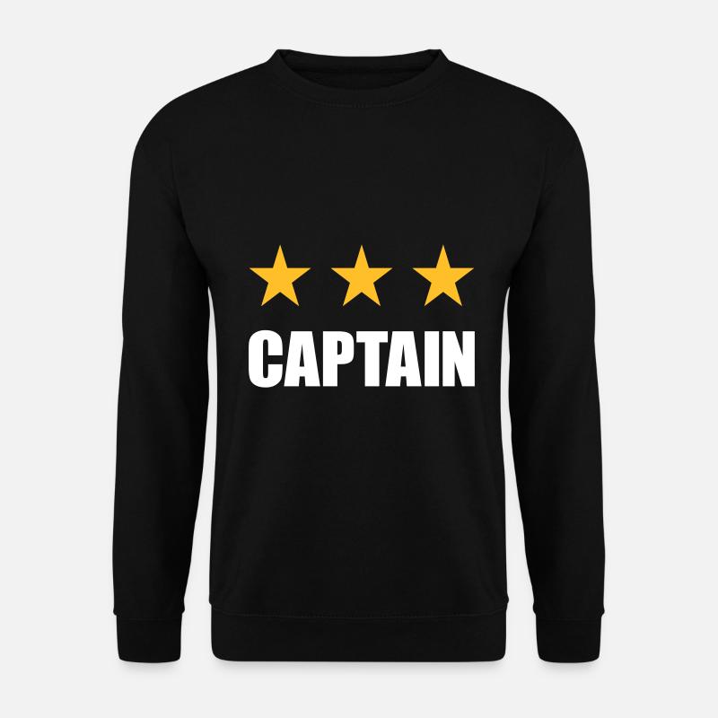 Captain (three stars) - Unisex Sweatshirt - black
