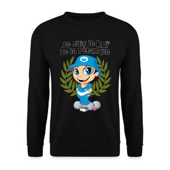 König der Schalen - Unisex Pullover - Schwarz - Vorne - Alina (178cm) & Michal (187cm)