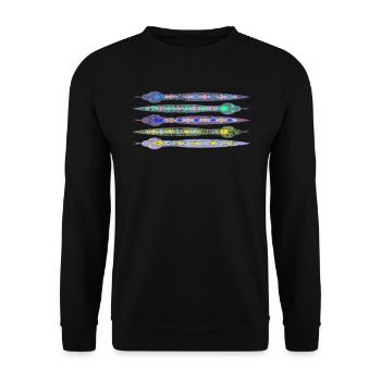 snakes - Unisex Sweatshirt - black - Front - Alina (178cm) & Michal (187cm)