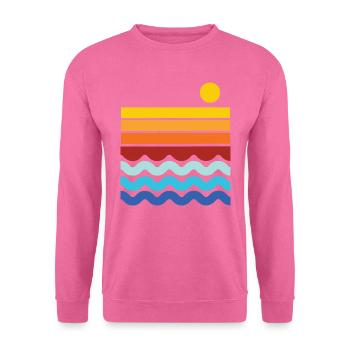 Horizon de plage - Sweat-shirt Unisexe - rose - Devant