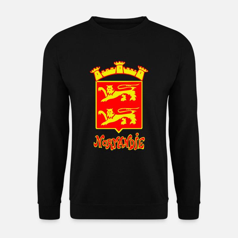 LÖWE DER NORMANDIE Louis RUNEMBERG © Adagp - Unisex Pullover - Schwarz