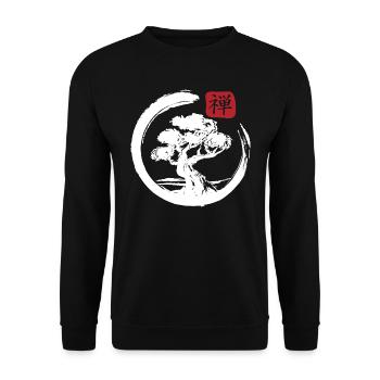 Esthétique Japonais Bonsaï Japon Art Japonais - Sweat-shirt Unisexe - noir - Devant - Alina (178cm) & Michal (187cm)