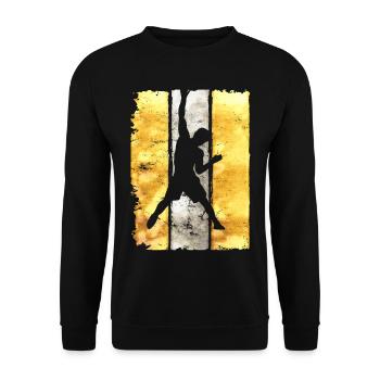 Climbing - Climbing - Climbing Wall - Bouldering - Unisex Sweatshirt - black - Front - Alina (178cm) & Michal (187cm)