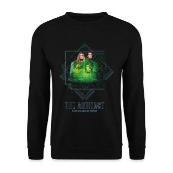 Star Trek Picard The Artifact - Unisex Sweatshirt - black - Front - Alina (178cm) & Michal (187cm)
