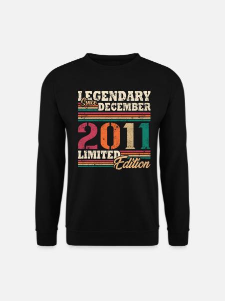 Légendaire Décembre 2011 édition limitée - Sweat-shirt Unisexe - noir