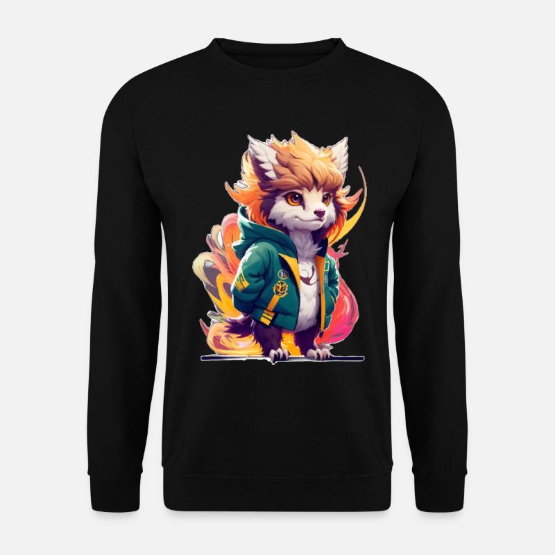 Griffon mignon et élégant - Sweat-shirt Unisexe - noir