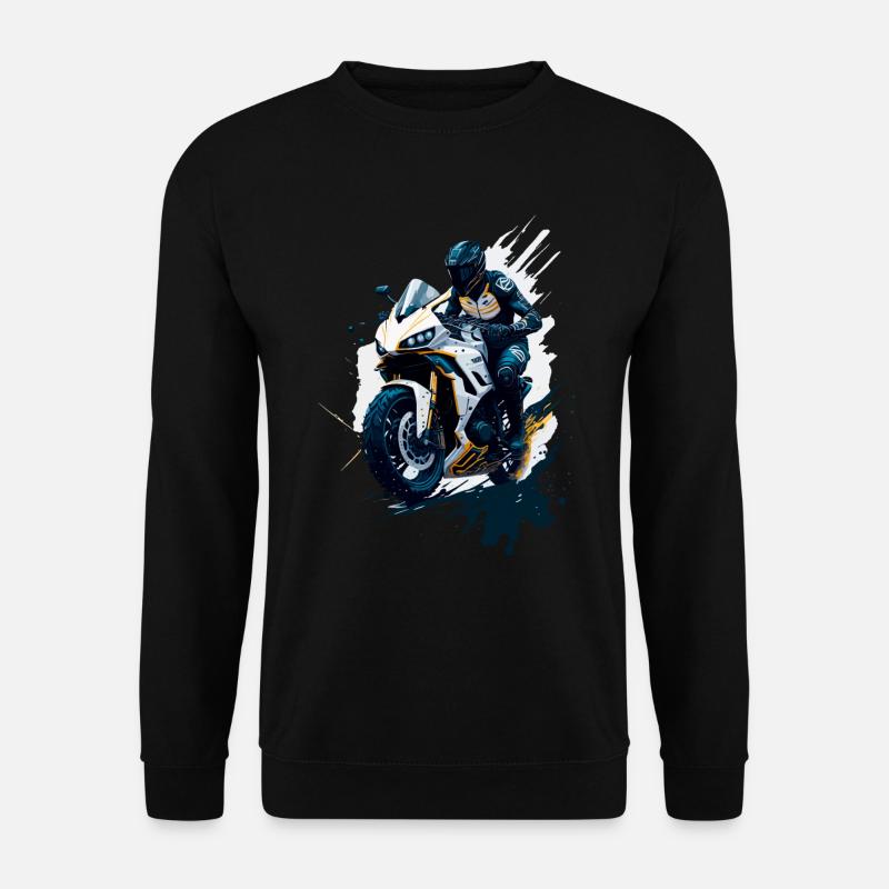 Sport motorcycle illustration - Unisex Sweatshirt - black