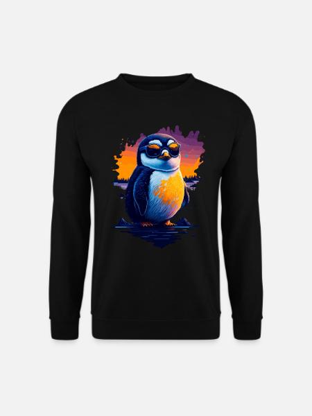 Niedlicher Pinguin - Unisex Pullover - Schwarz