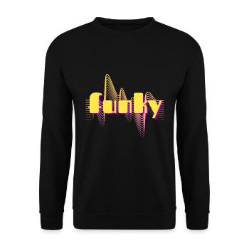 funky - Sweat-shirt Unisexe - noir - Devant - Alina (178cm) & Michal (187cm)