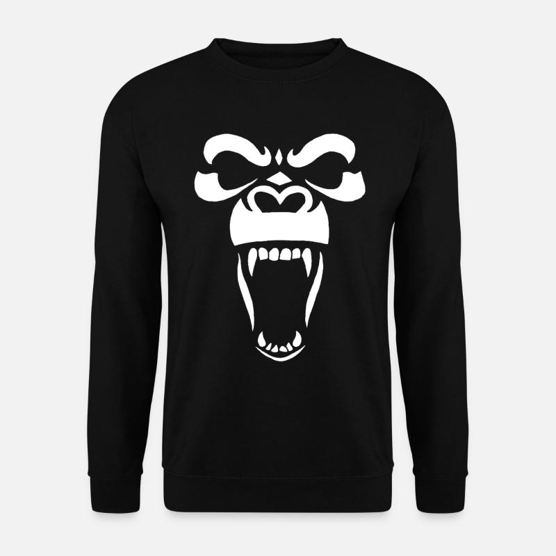 Gorille blanc - Sweat-shirt Unisexe - noir