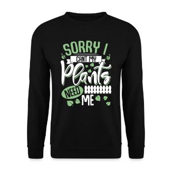 Garten Schrebergarten - Unisex Pullover - Schwarz - Vorne - Alina (178cm) & Michal (187cm)